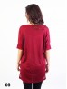 Breathable V Neck High-Low Short Sleeved Loose Top